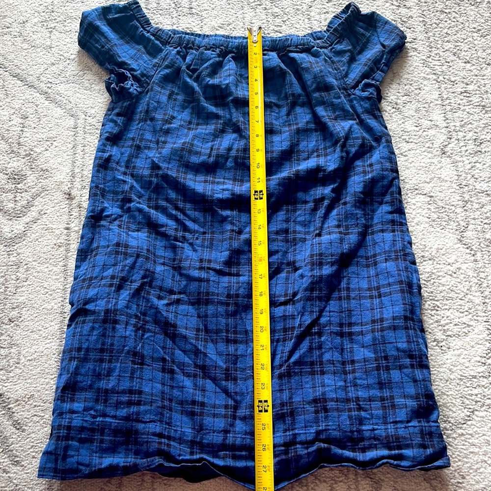 Like new Madewell off-the-shoulder plaid shift dress - Picture 5 of 6